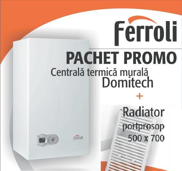 CENTRALE TERMICE FERROLI DOMITECH + RADIATOR PORTPROSOP