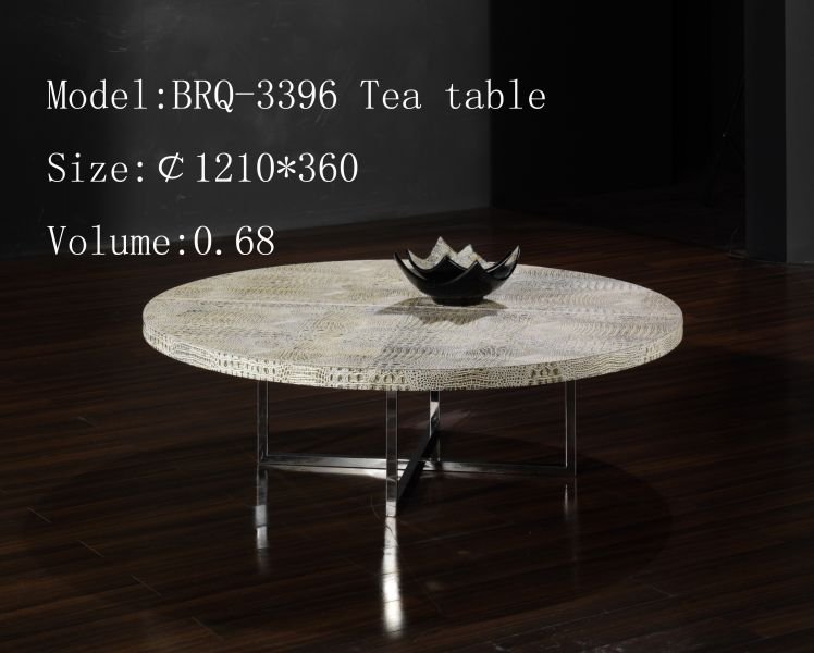 MASUTA CAFEA ROTUNDA PIELE CROCODIL - BRQ-3396