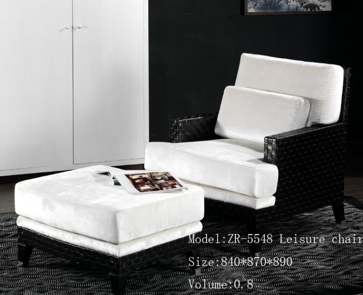 FOTOLIU PIELE IMPLETITA SI TABURET - ZR-5548