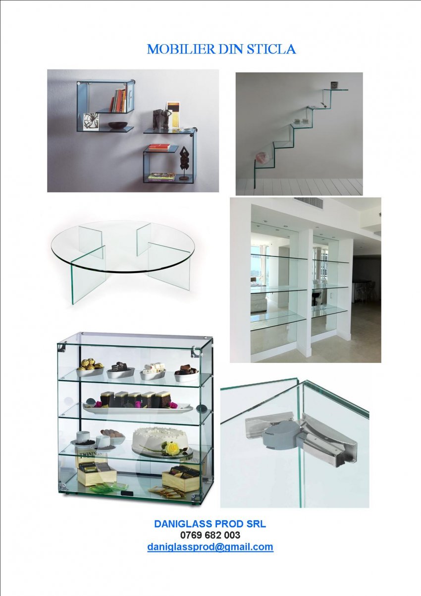 MOBILIER DIN STICLA