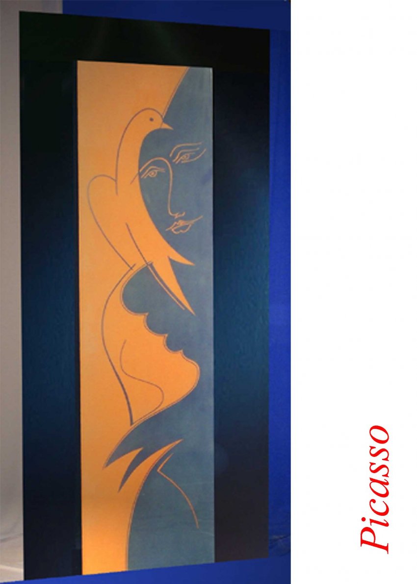 USA DE STICLA SECURIZATA SI PICTATA PICASSO