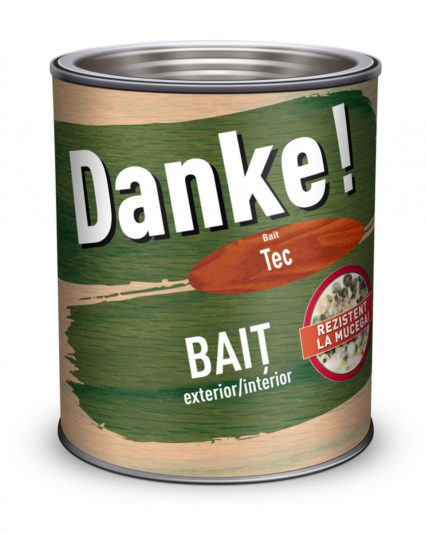 BAIT COLORAT DANKE PENTRU LEMN EXTERIOR/INTERIOR