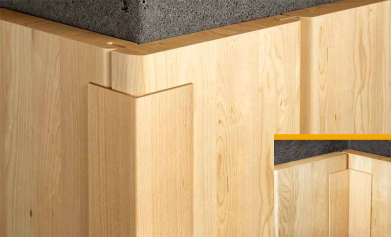 PROFIL PVC PROTECTIE COLTURI PERETI 20X20MM - NUANTE LEMN