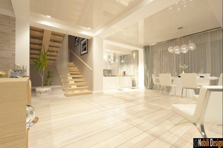 DESIGN INTERIOR LIVING CASA MODERNA BUCURESTI