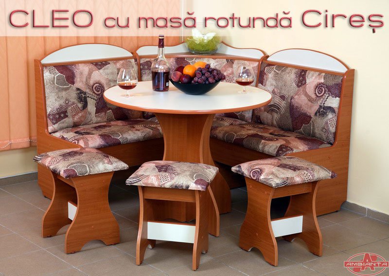 GRUP DE COLT CLEO CU MASA ROTUNDA
