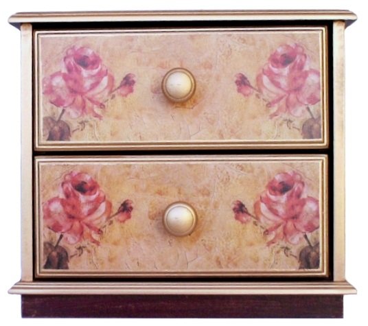 DULAPIOR DECORATIV CU TRANDAFIRI - DECORATIUNI CASA