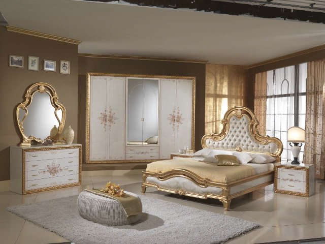 DORMITOR GOLD BEIGE CON IMBOTITURA