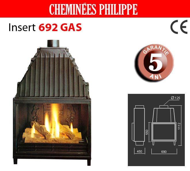 FOCAR CHEMINEES PHILIPPE - 692 GAZ