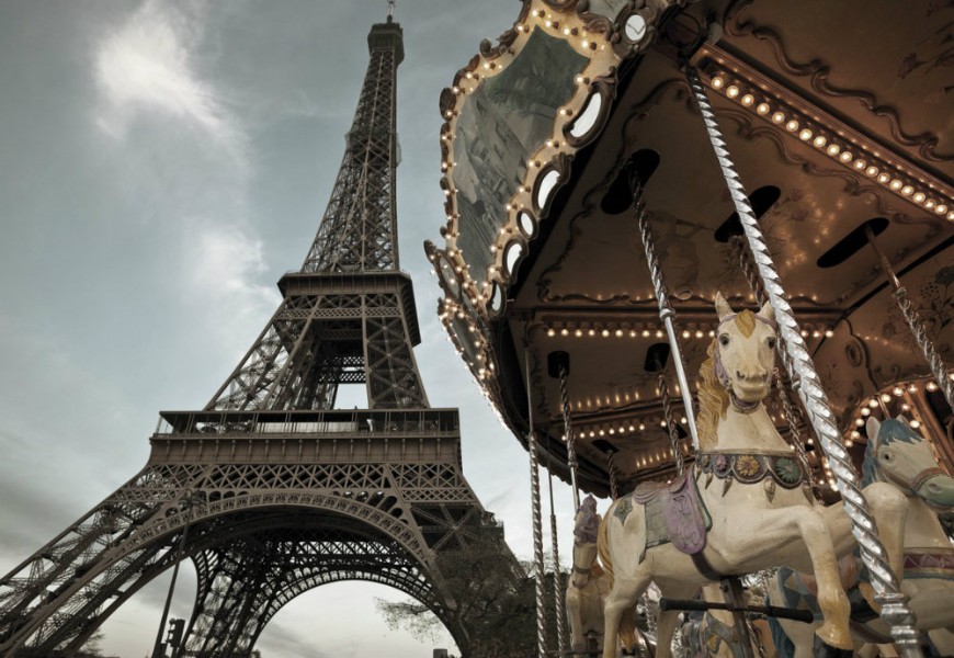 FOTOTAPET TOUR EIFFEL - CARROUSEL