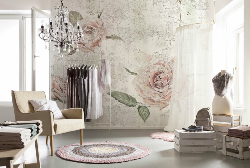 FOTOTAPET TRANDAFIRI - VINTAGE ROSE