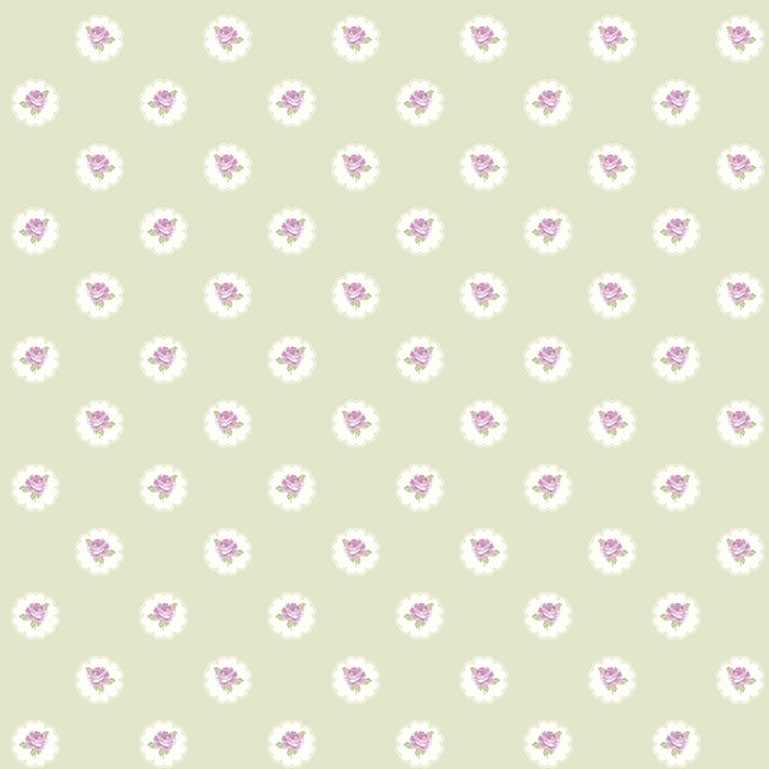 TAPET SHABBY CHIC ALICE TRANDAFIRI LILA - VERNIL