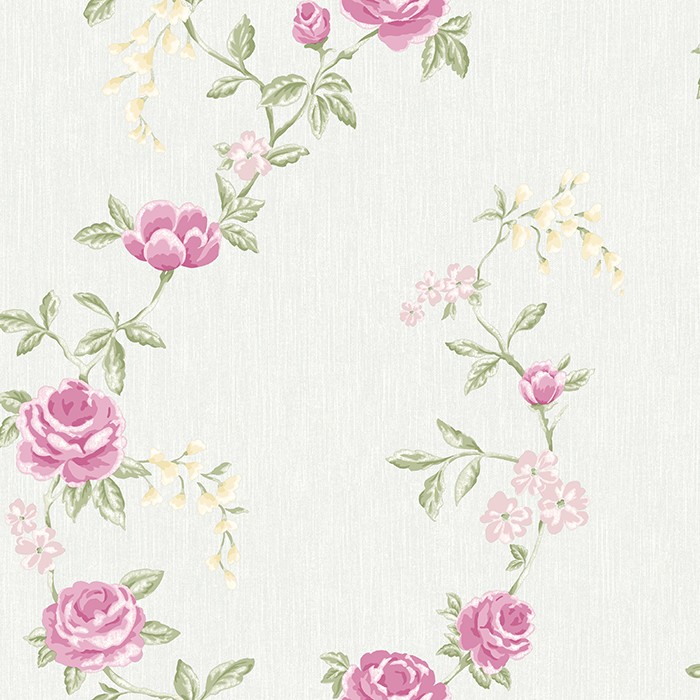 TAPET SHABBY CHIC ALICE BLEU PUDRAT - ROZ