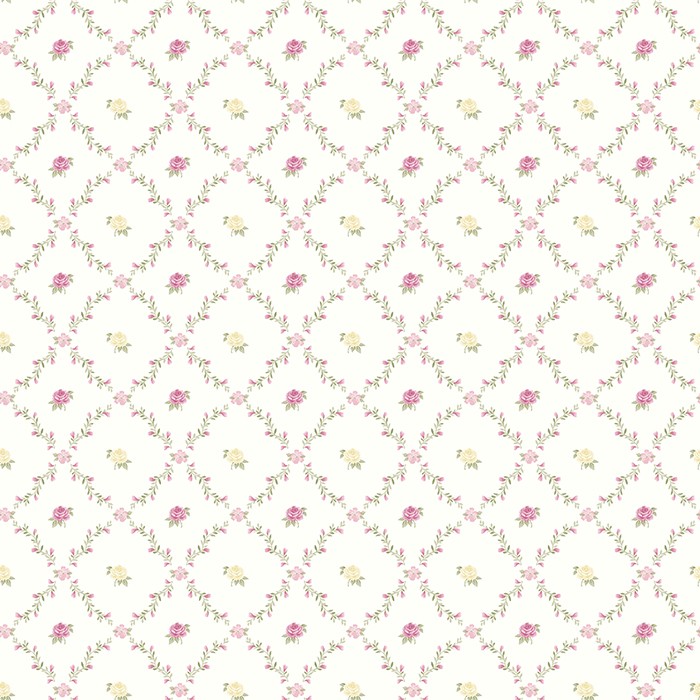 TAPET SHABBY CHIC ALICE BLEU PUDRAT - GHRILANDE