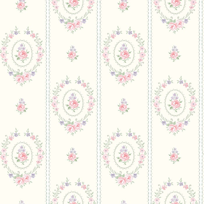 TAPET SHABBY CHIC MATILDA CORONITE - CREM