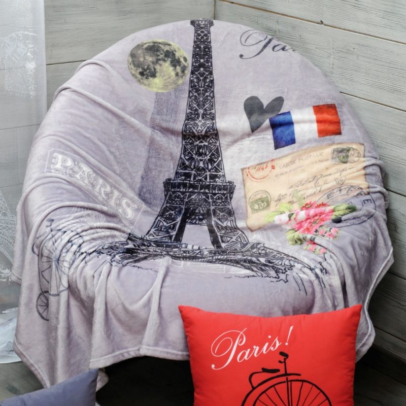 PLED CANAPEA GRI TOUR EIFFEL