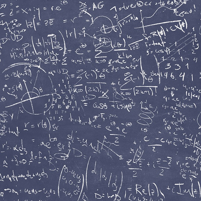 TAPET ALBASTRU OXFORD II - TABLA FORMULE MATEMATICE