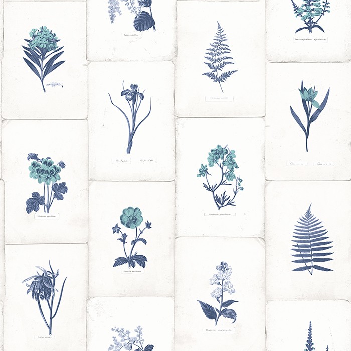 TAPET OXFORD II - BOTANICA ALBASTRU