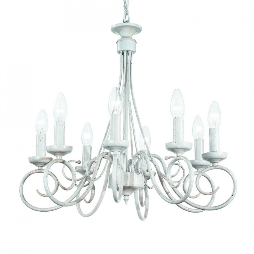 CANDELABRU VINTAGE ALB BRANDY SP8 - IDEAL LUX