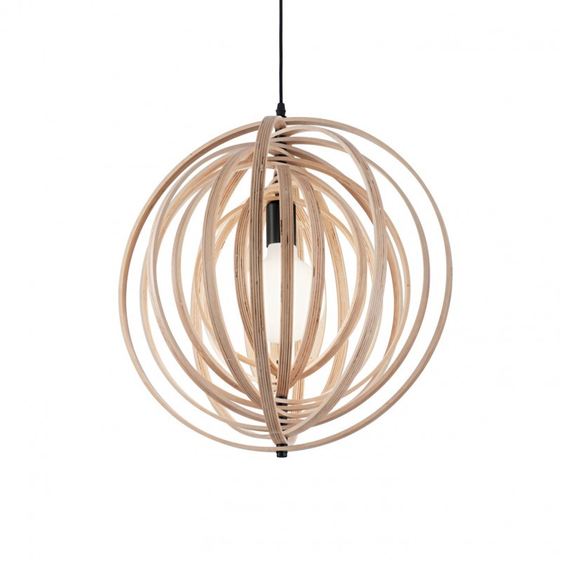 LAMPA TAVAN LEMN NATUR DISCO SP1 - IDEAL LUX