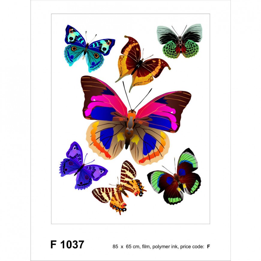 STICKER FLUTURI MULTICOLORI