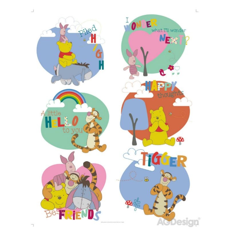 STICKER WINNIE THE POOH - MESAJE