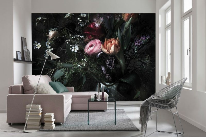FOTOTAPET FLORAL - PROFUNZIMEA FLORILOR