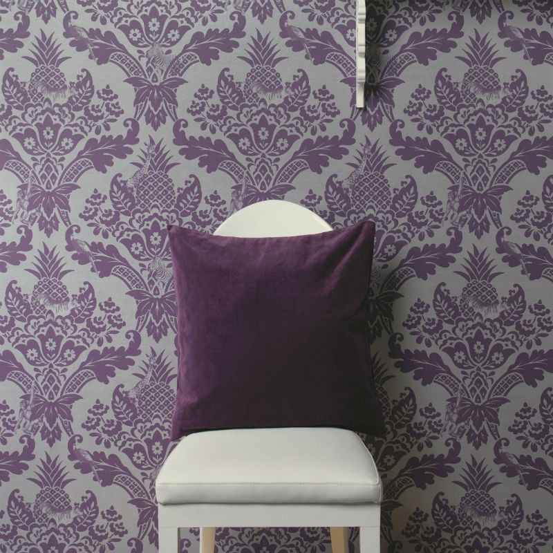 TAPET DAMASC EXOTIC VIOLET BENGAL - HOLDEN