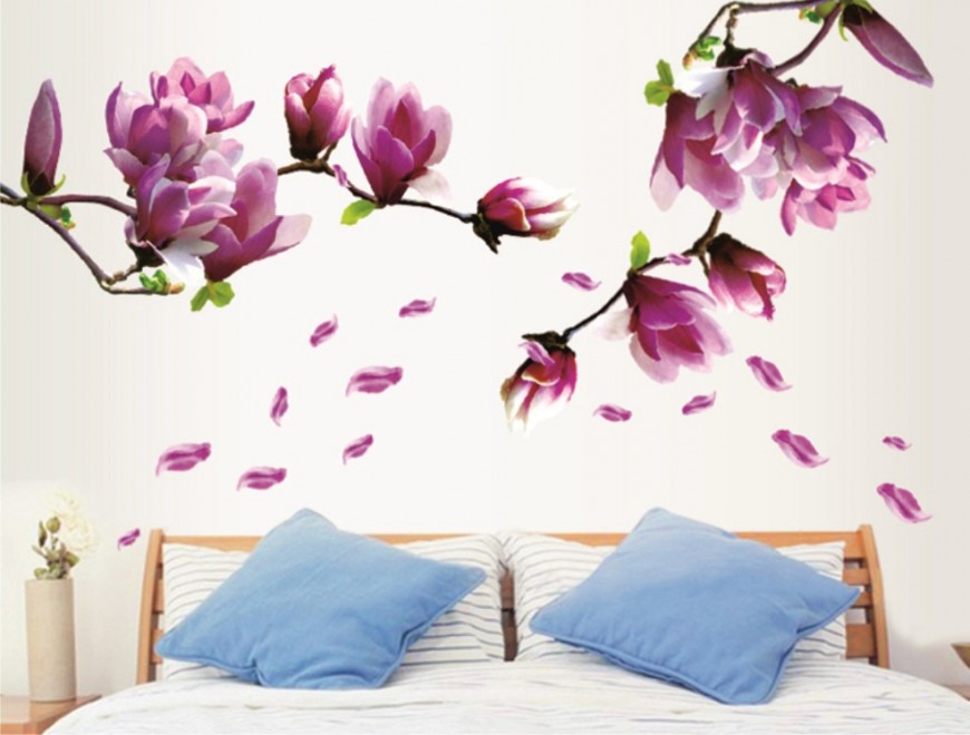 STICKER MAGNOLIE ROZ ELEGANTA