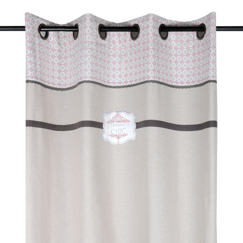 DRAPERIE GRI CU BORDURA MAISON CHIC