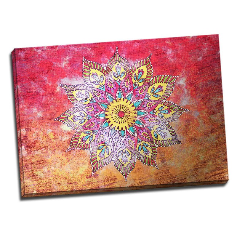 TABLOU MANDALA MULTICOLORA - SIMETRIE DE FOC