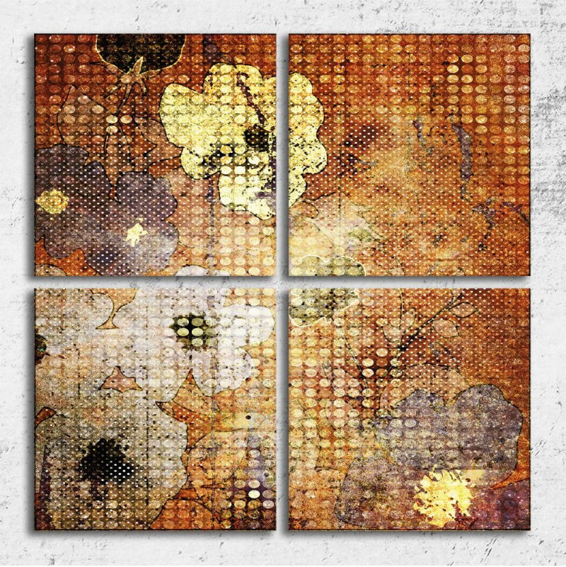 TABLOURI LIVING 100X100 CM - NOSTALGIE FLORALA