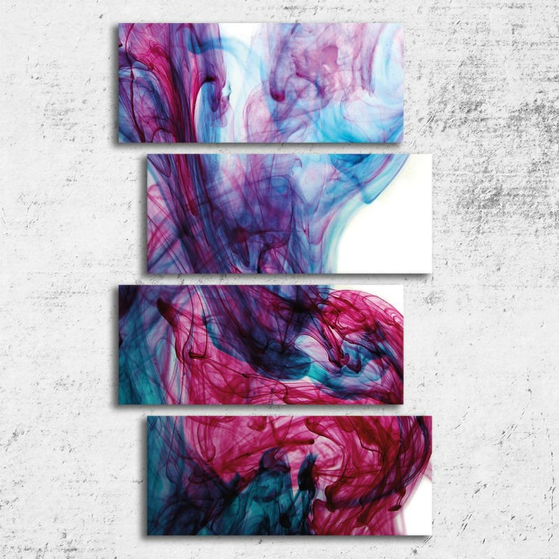 TABLOURI ABSTRACTE CANVAS 4 PIESE - FLUIDITATE
