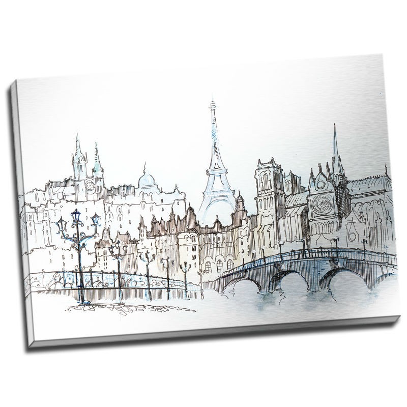 TABLOU PARIS CU ASPECT DE SCHITA IN CREION