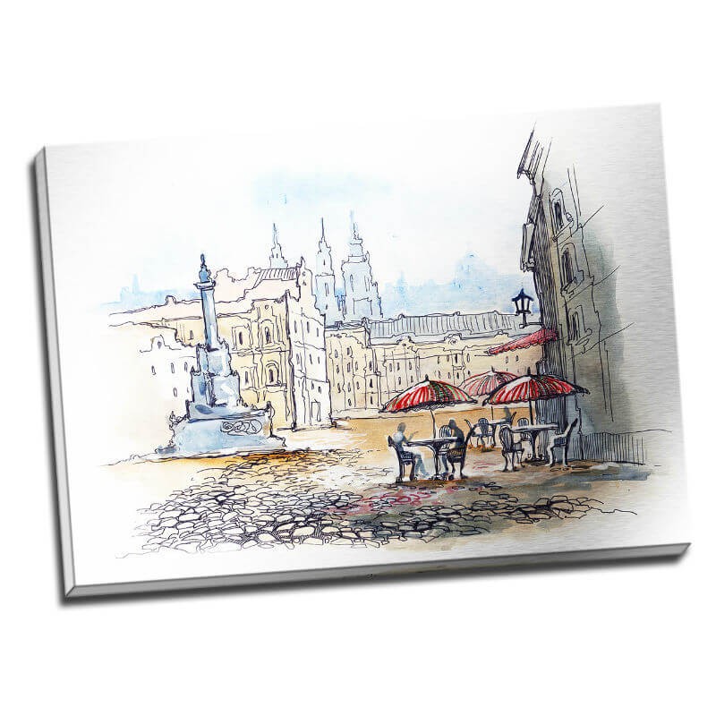 TABLOU PARIS SCHITA PASTEL - INVITATIE LA CAFEA