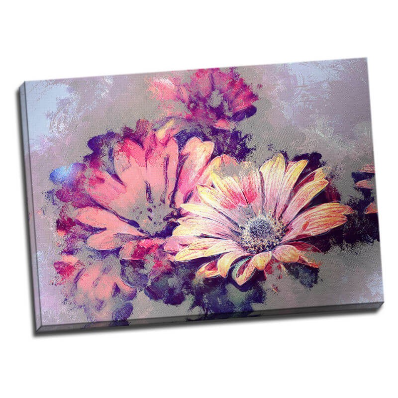 TABLOU FLORAL CU MARGARETE STILIZATE ELEGANT