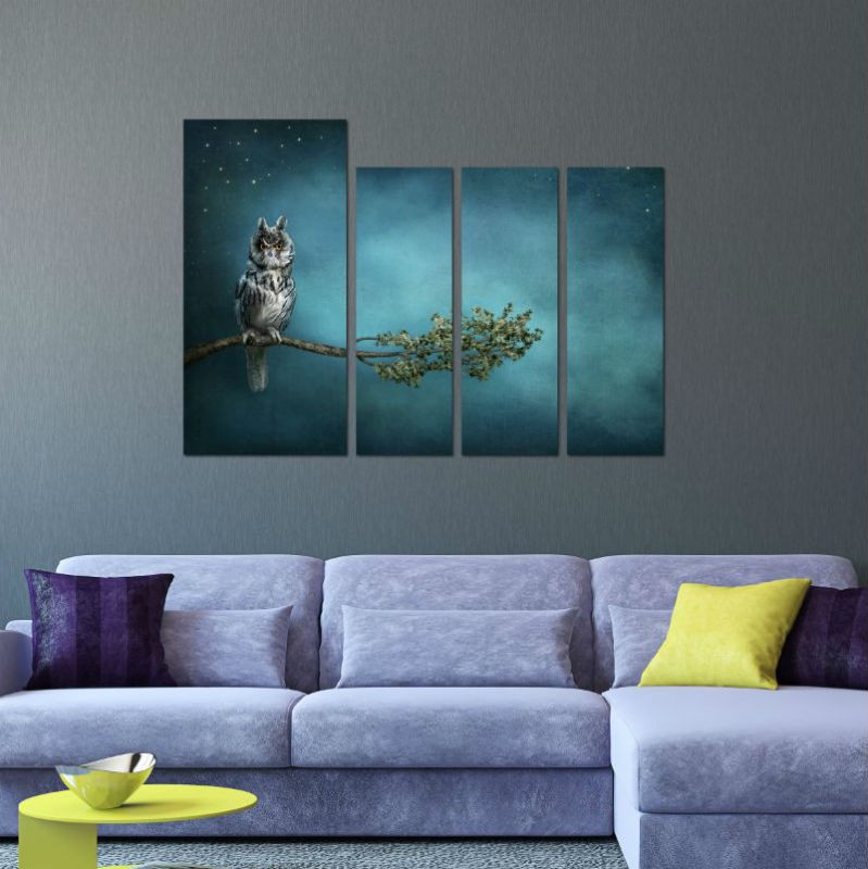 TABLOU BUFNITA 100X70 CM - VISARE NOCTURNA