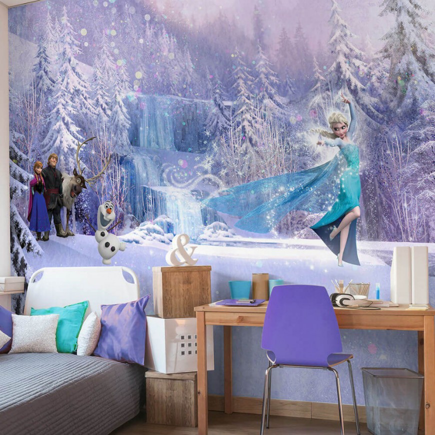 FOTOTAPET FROZEN - ELSA SI OLAF