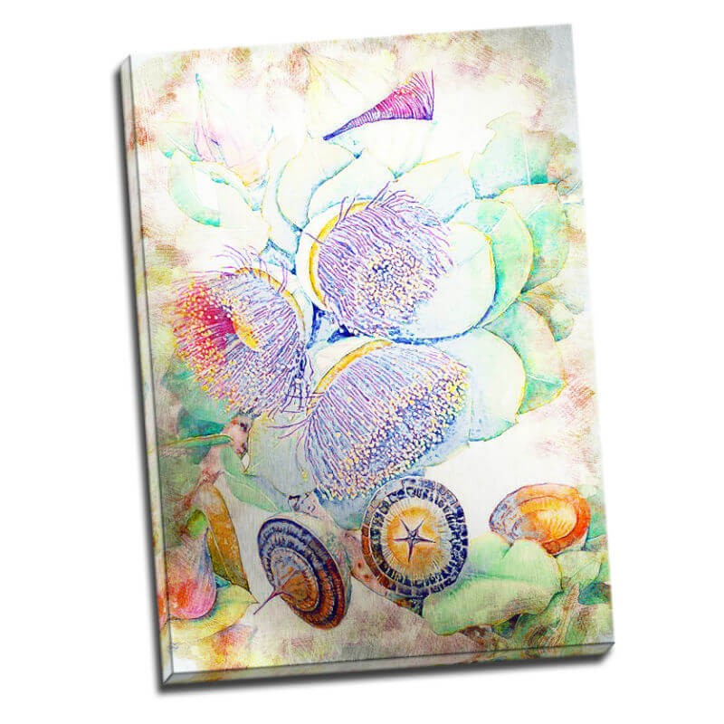 TABLOU FLORI EXOTICE - EMOTIE IN NUANTE PASTEL 50X70 CM