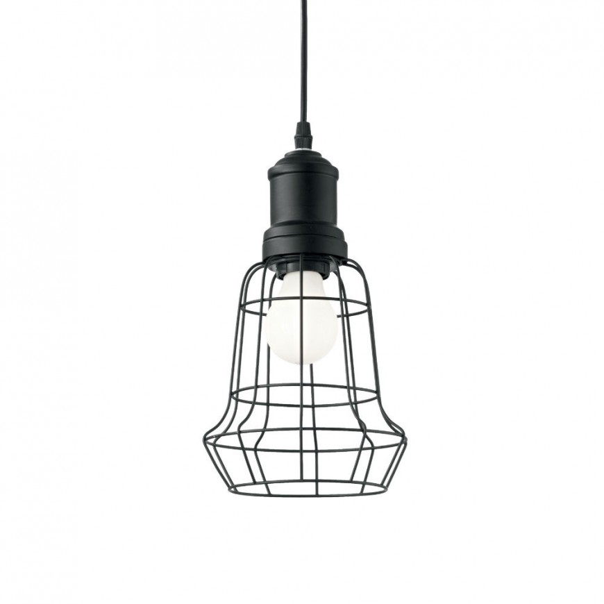 CORP DE ILUMINAT CILINDRIC NEGRU IDEAL LUX - CAGE SP1