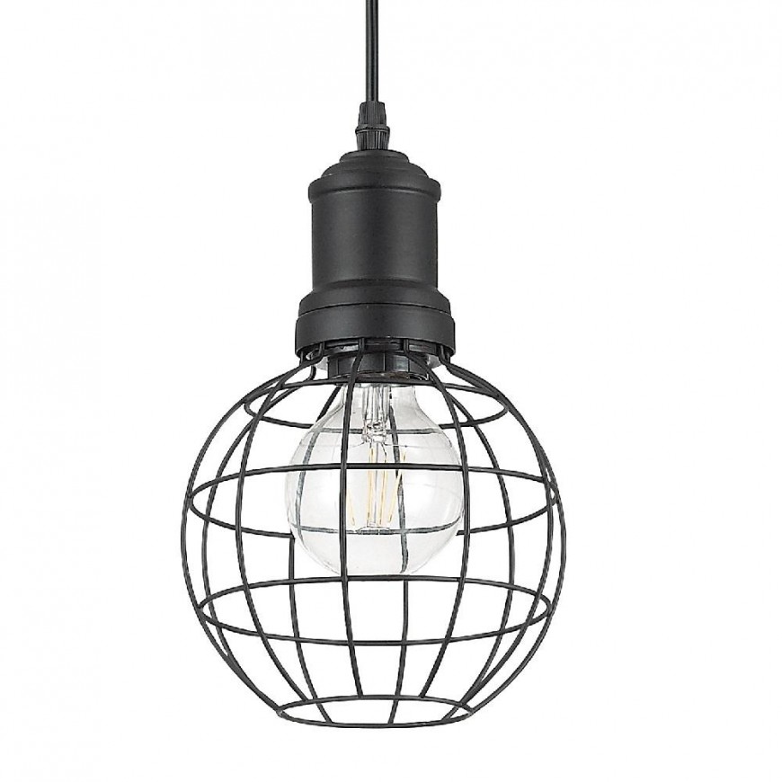 CORP DE ILUMINAT NEGRU ROTUND IDEAL LUX - CAGE SP1