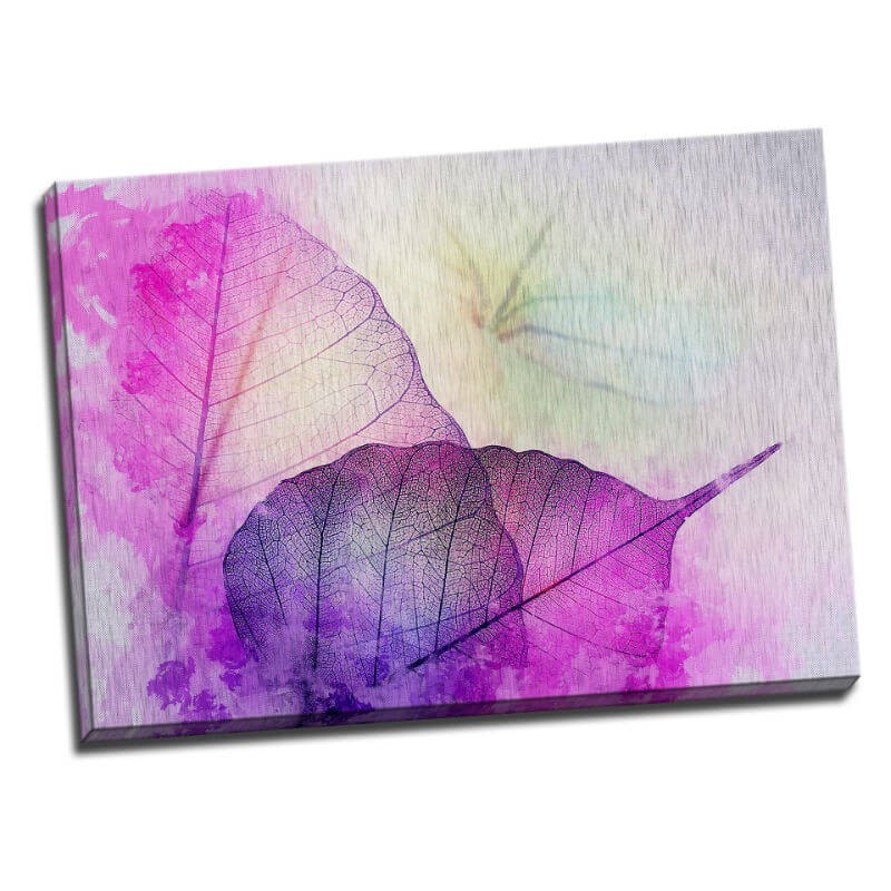 TABLOU MODERN CU FRUNZE VIOLET