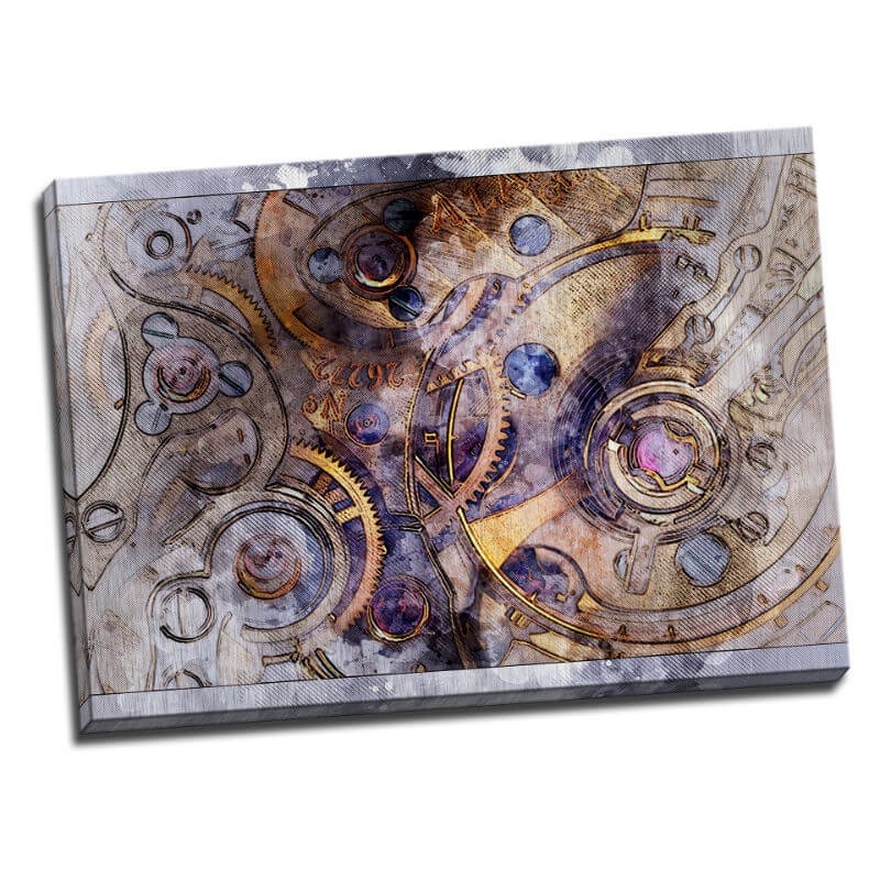 TABLOU STEAMPUNK ROTITE DE CEAS 50X70 CM