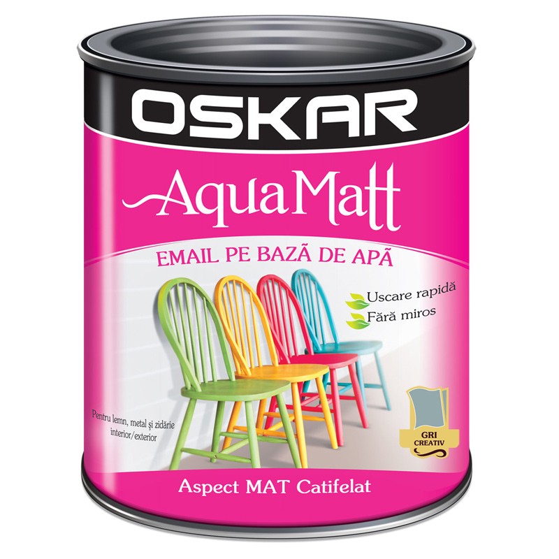 VOPSEA ACRILICA GRI OSKAR AQUA MATT