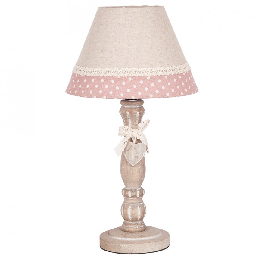 VEIOZA SHABBY CHIC - ABAJUR BENTITA ROZ BULINE