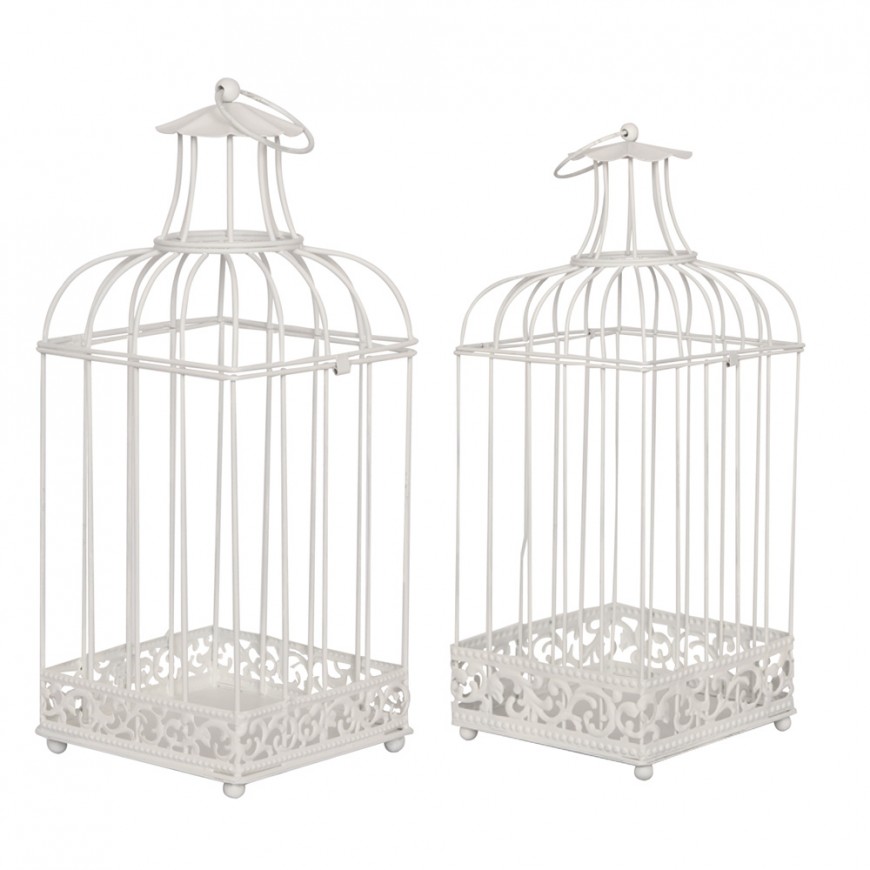 SET DOUA COLIVII DECORATIVE ALBE