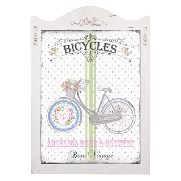 TABLOU DECORATIV SHABBY CHIC - BICICLETA