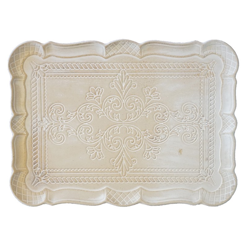 TAVA DECORATIVA SHABBY CHIC BEJ