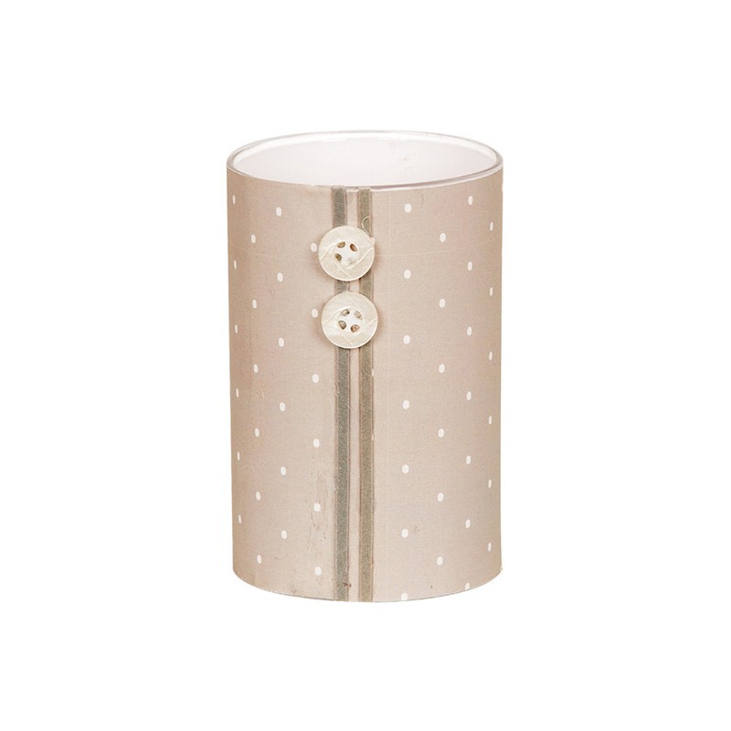 SUPORT LUMANARE SHABBY CHIC BEJ