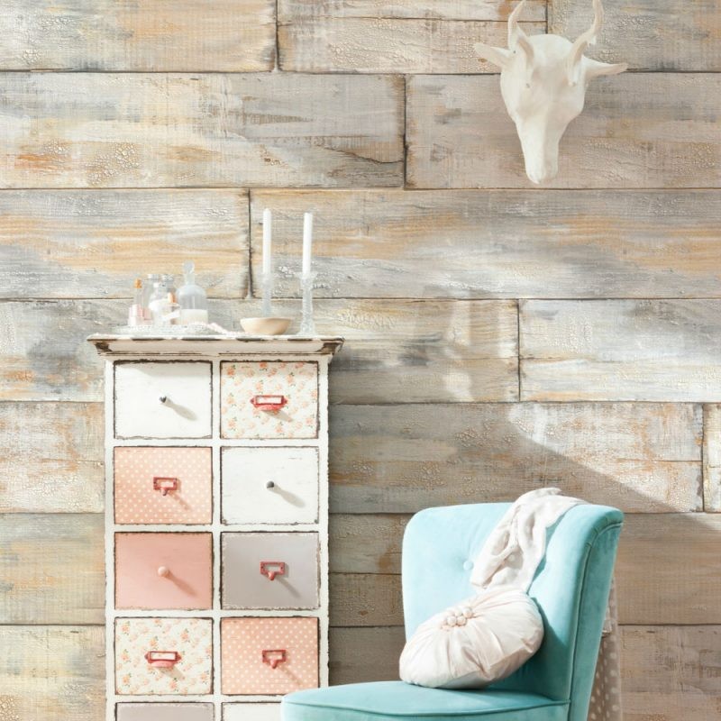 FOTOTAPET LEMN SHABBY CHIC VLIES