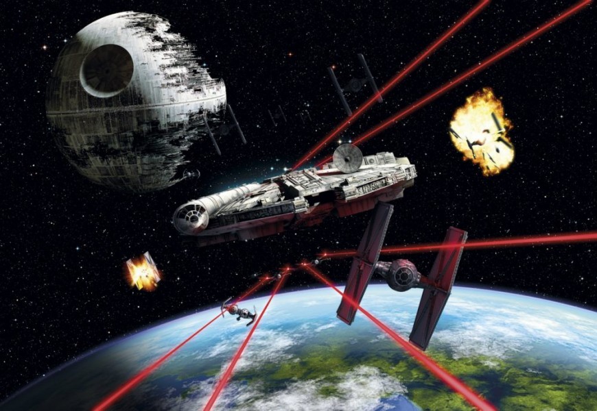 FOTOTAPET STAR WARS - MILENNIUM FALCON